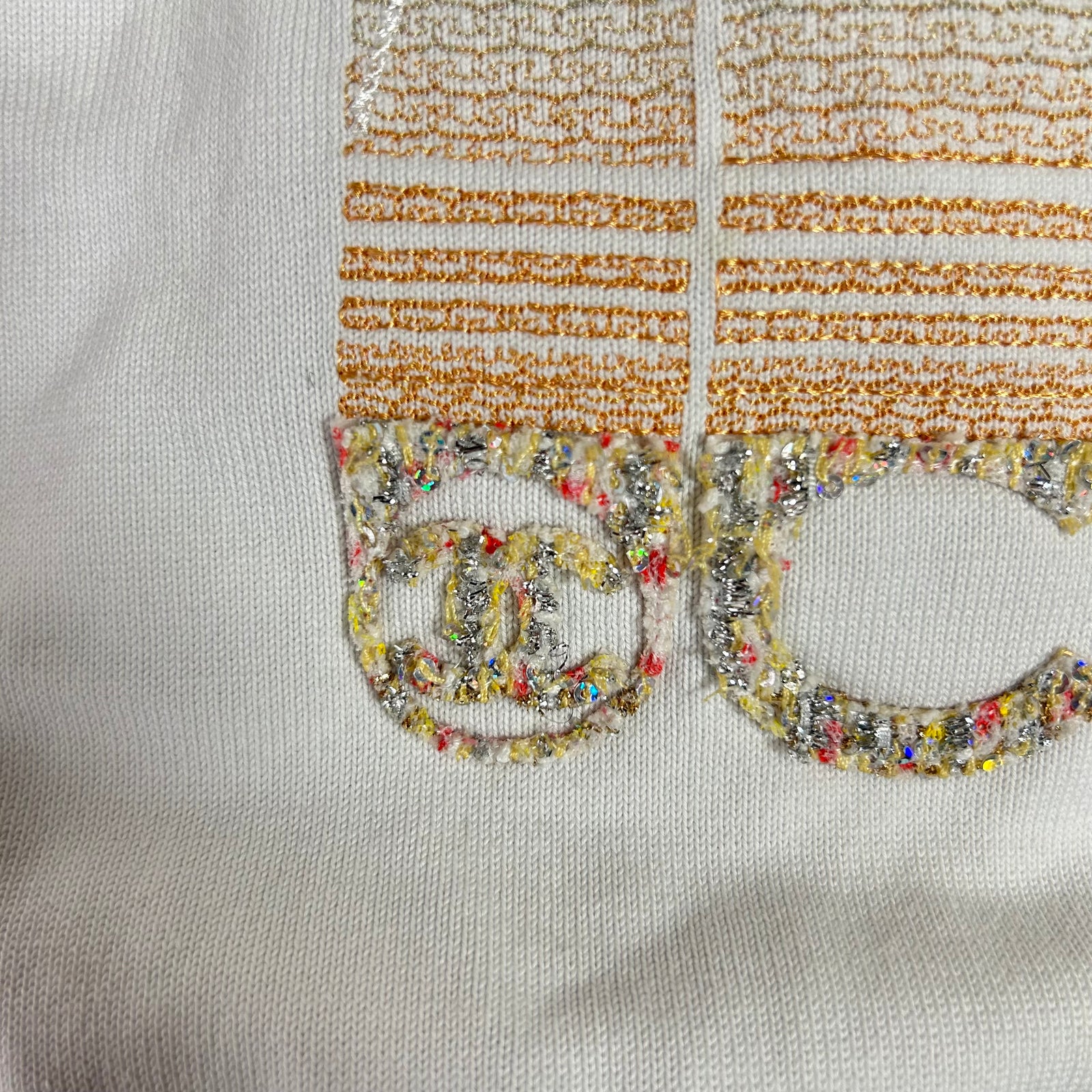 Chanel 2024 Paris-Los Angeles Tweed Crewneck Sweatshirt