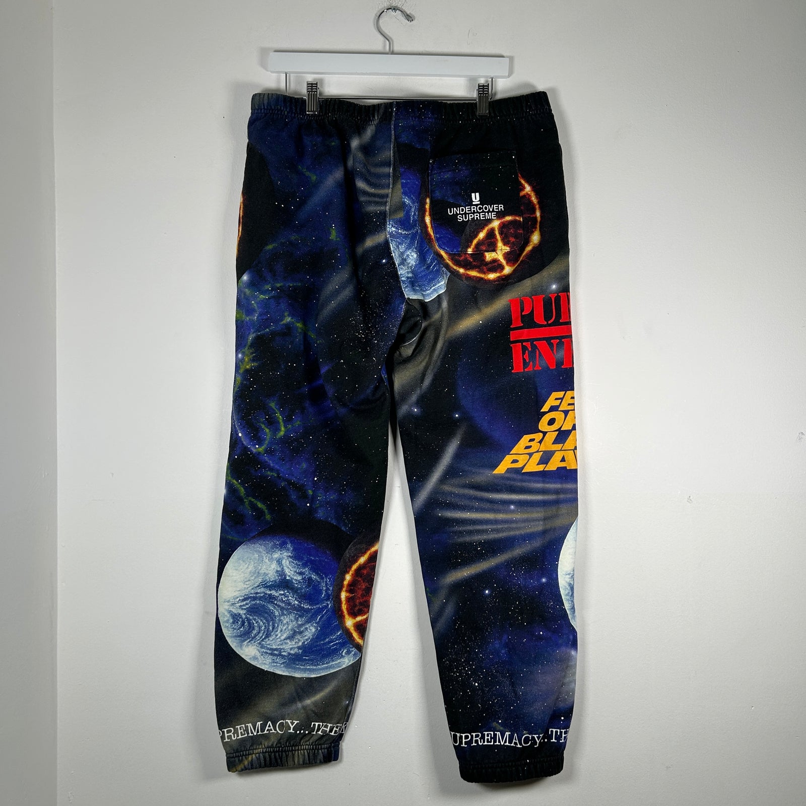 Supreme x Undercover 'Public Enemy' Space Sweatpants Size L