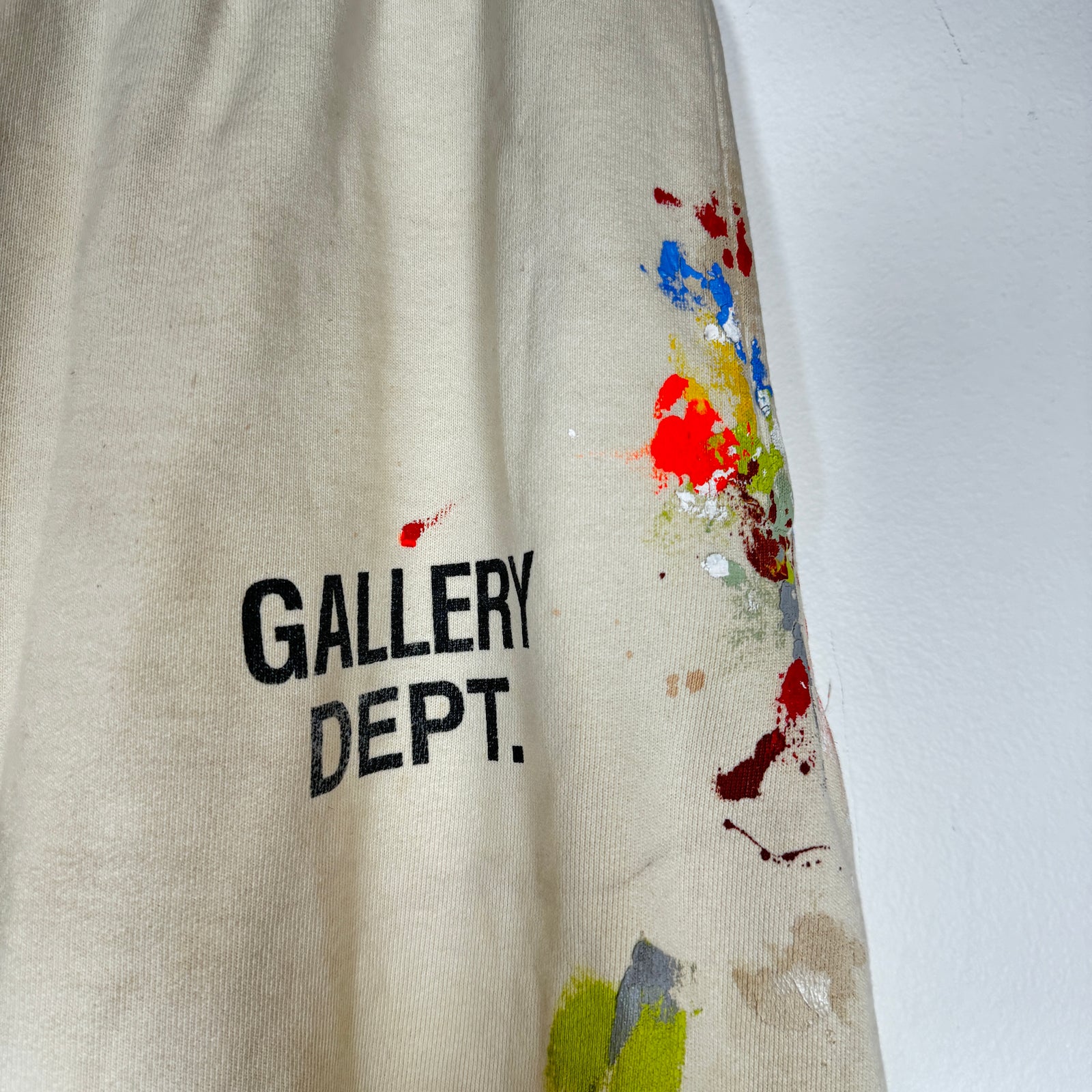 Gallery Dept Cream Paint Splatter Sweatpants Size S