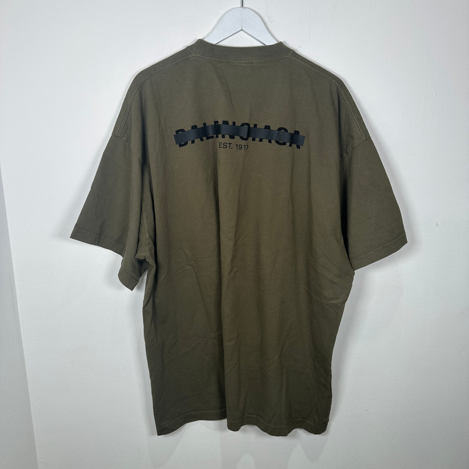 Balenciaga Green 'Strike' T-Shirt Size 4