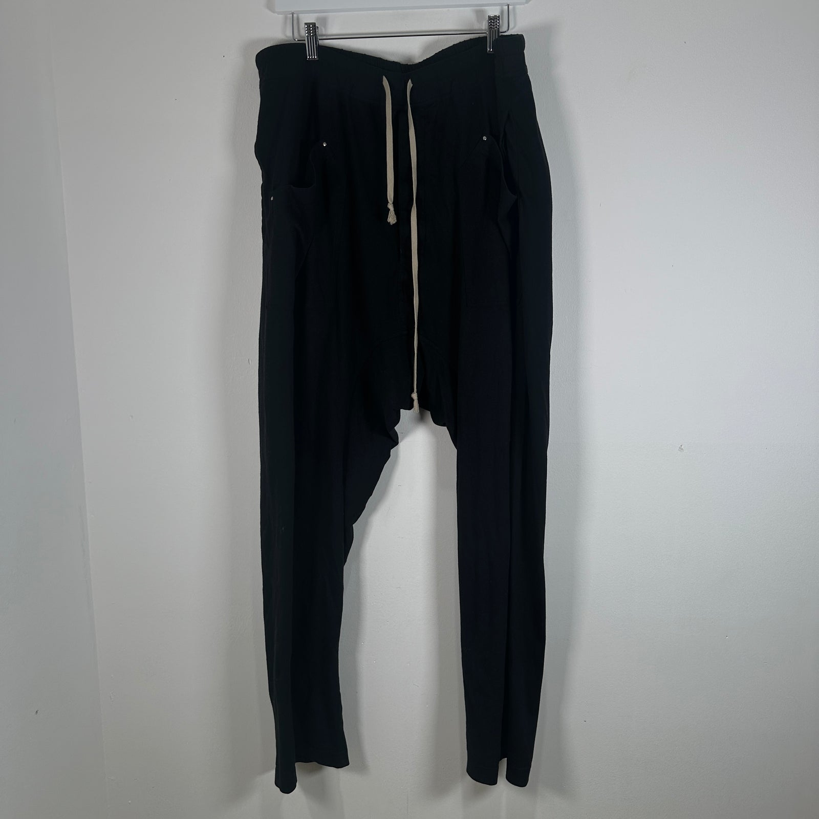 Rick Owens Black Thin Sweatpants Size XL