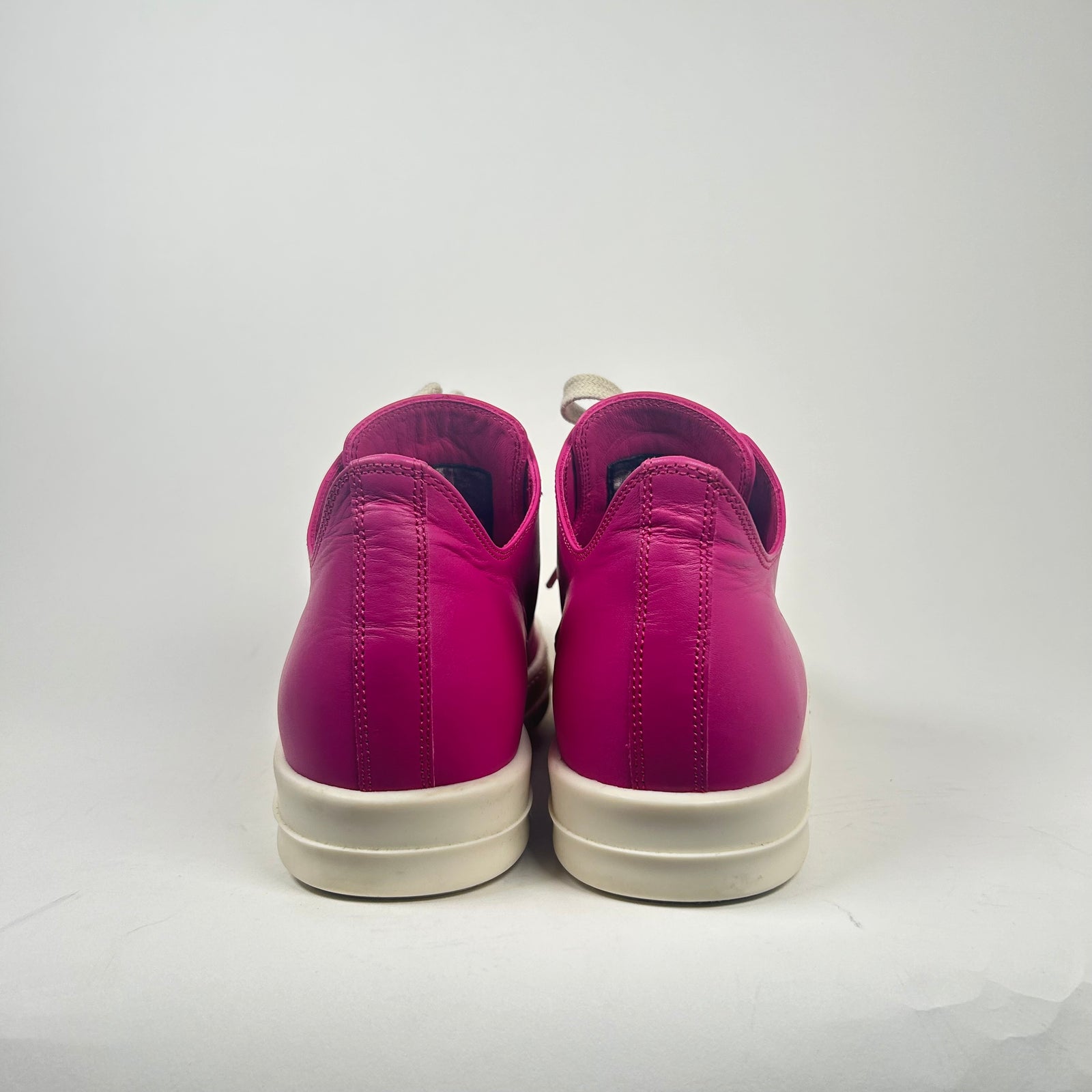 Rick Owens Pink Leather Low Top Ramones Size 36