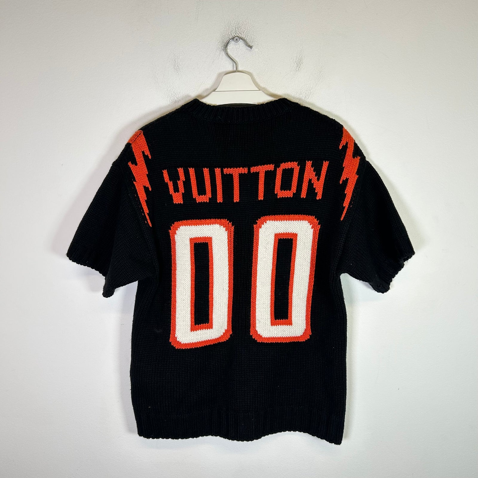 Louis Vuitton Chunky Intarsia Knit Football Tee Size M