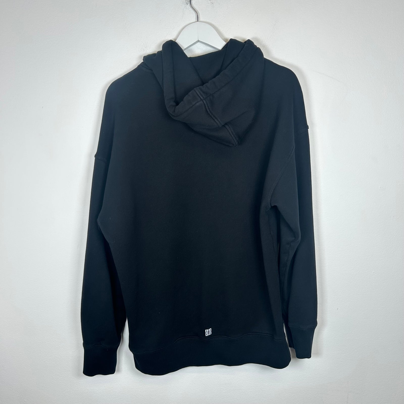Givenchy Black Reflective Logo Hoodie Size M