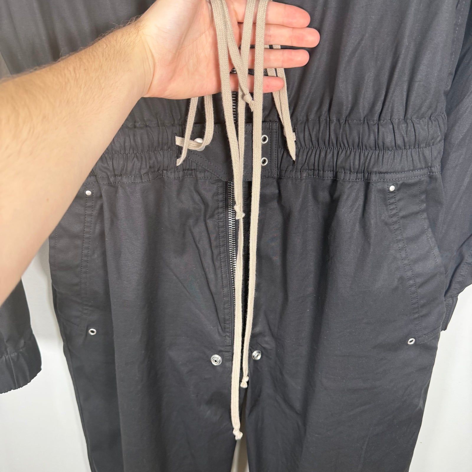 Rick Owens Luxor FW/23 Black Jumpsuit Size XL