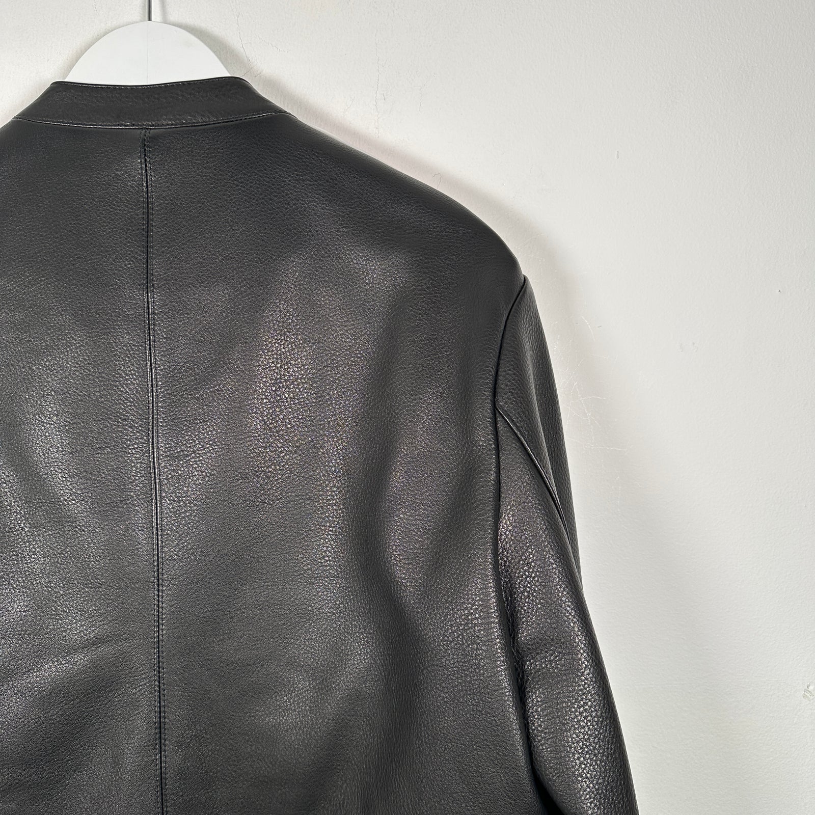 Chrome Hearts Single Riders Cemetery Leather Jacket Size M