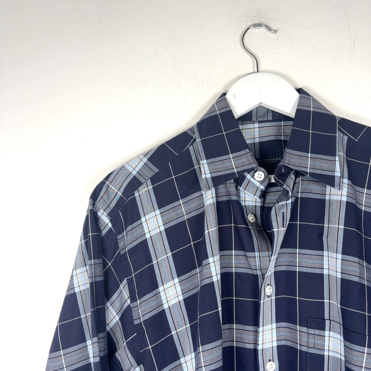 Burberry Plaid Button-Up Shirt