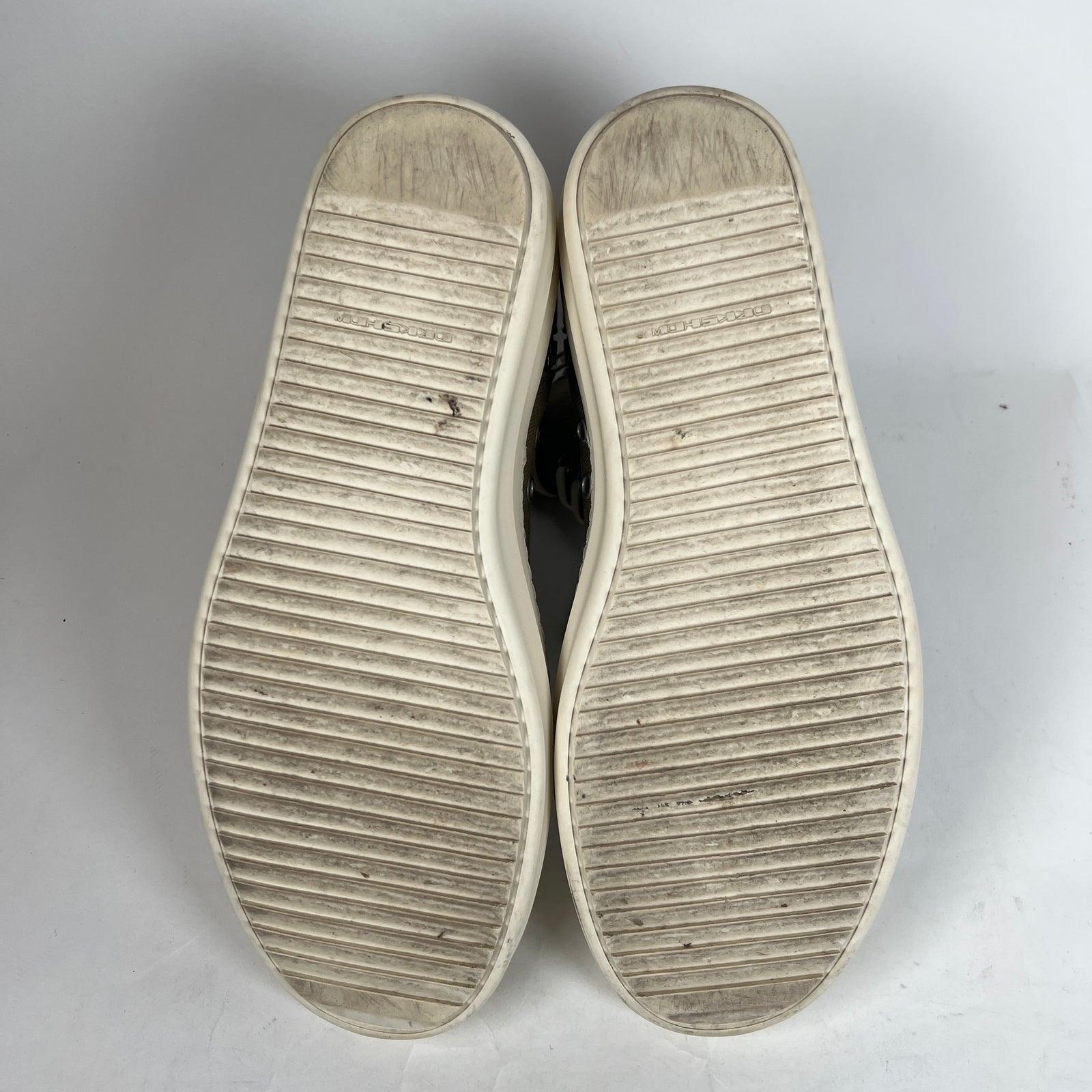 Rick Owens Drkshdw Olive High Top Ramones Size 42