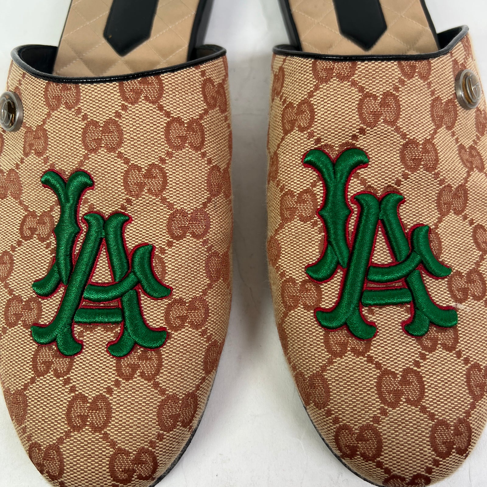 Gucci LA Angels GG Monogram Mules