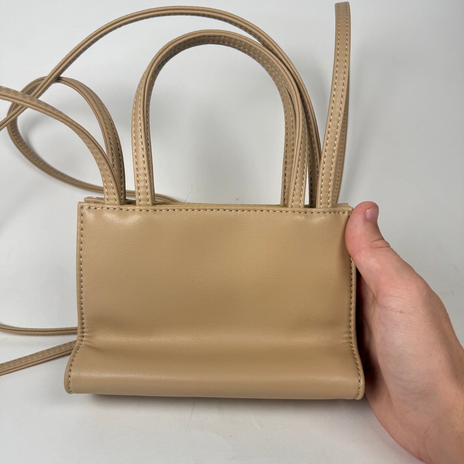 Telfar Beige Mini Tote Bag