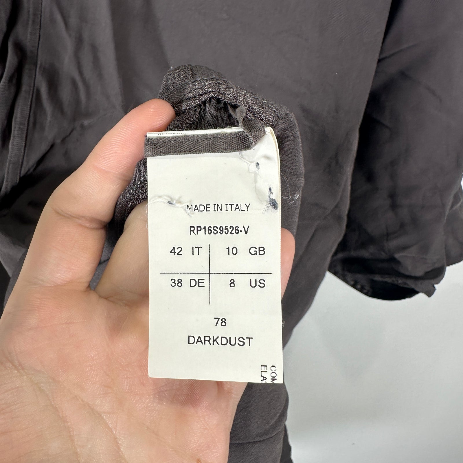 Rick Owens Cyclops SS16 Oversized Top Size 8