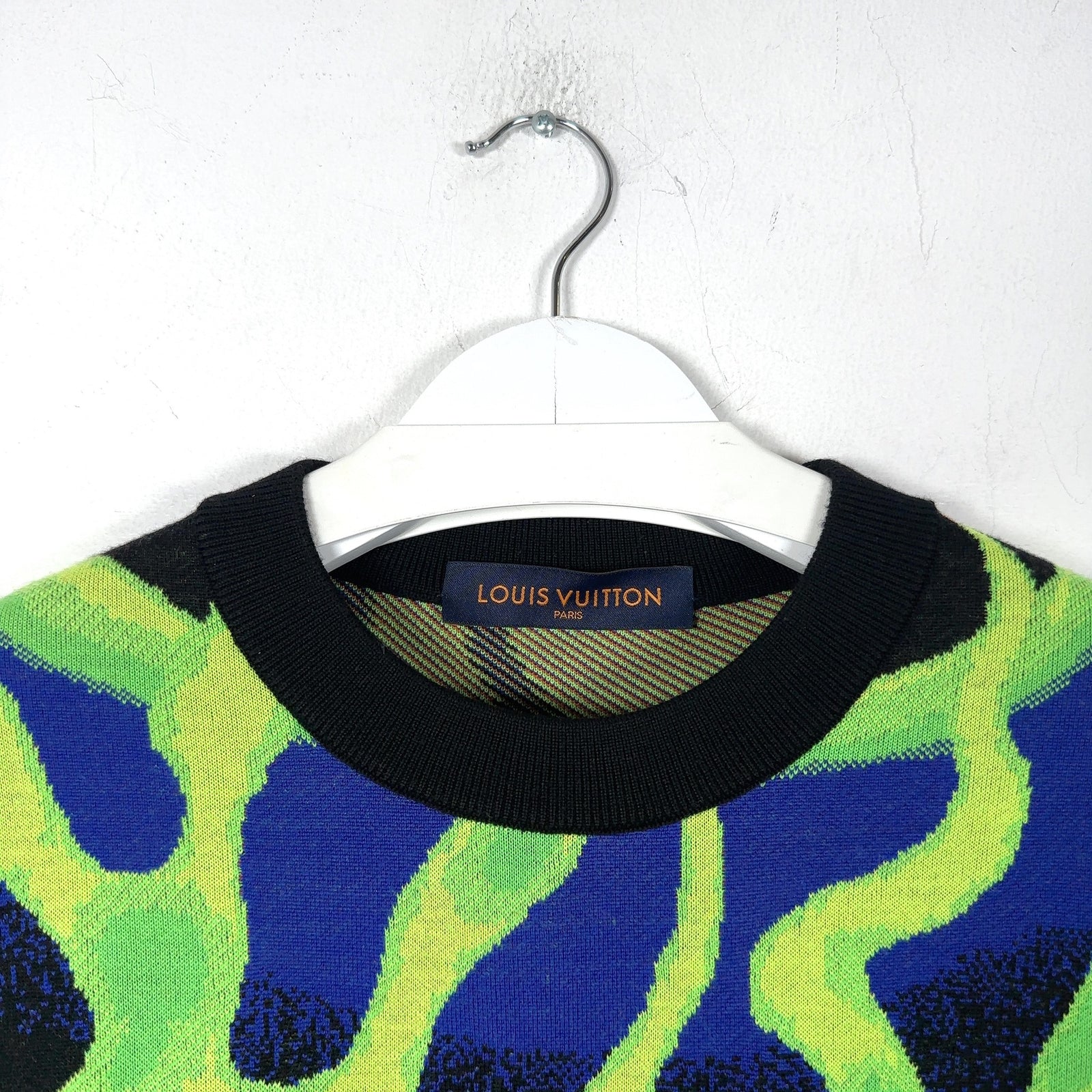 Louis Vuitton Intarisia Flame Jacquard Knit Sweater