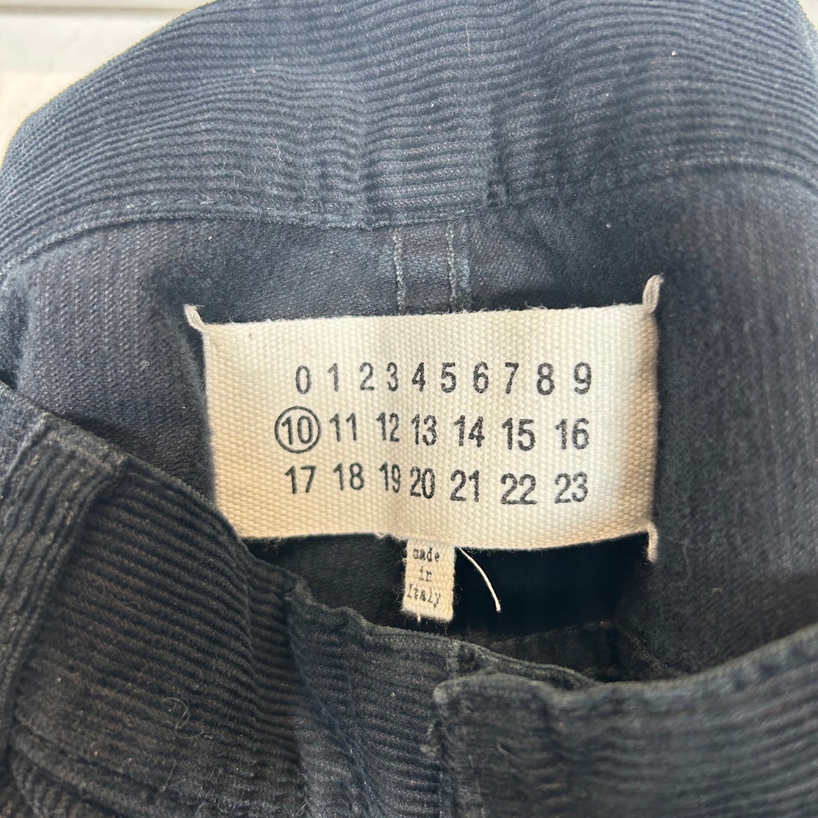 Maison Margiela Black Corduroy Size 31