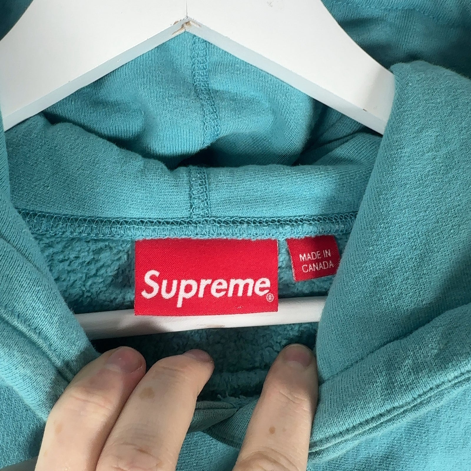 Supreme Arabic Teal Logo Hoodie