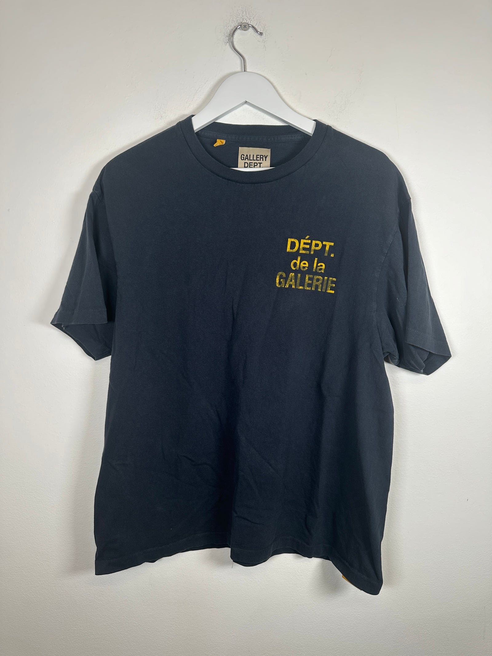 Gallery Dept. French Yellow Logo T-Shirt Size L