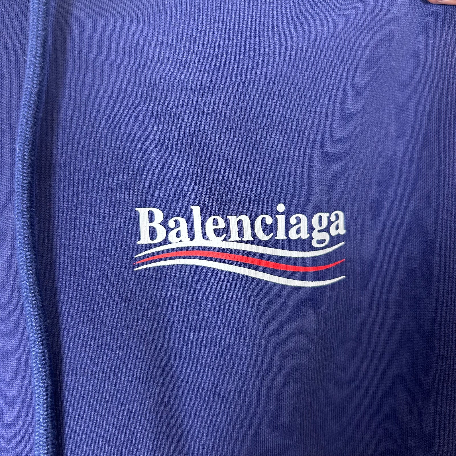 Balenciaga Blue Campaign Hoodie Size M