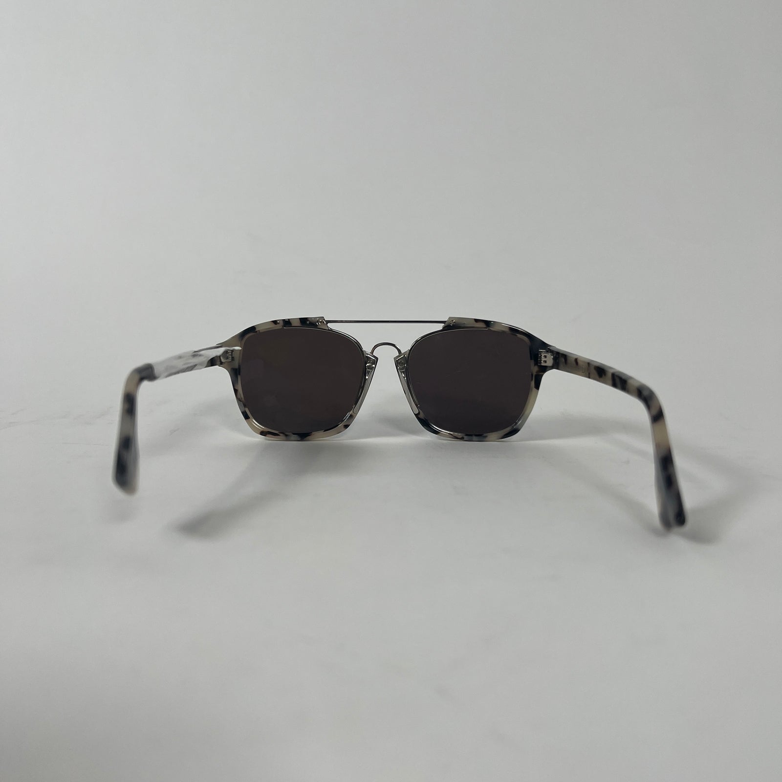Christian Dior Beige Tortoise Mirrored Wayfarer