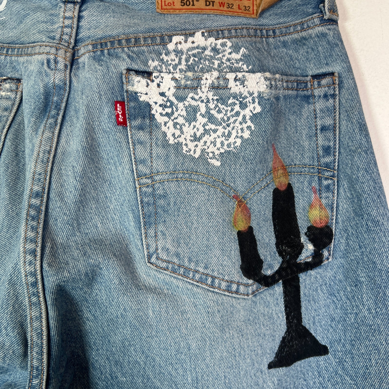Denim Tears x Virgil Abloh 'Message in a Tear' Levis 501 Jeans
