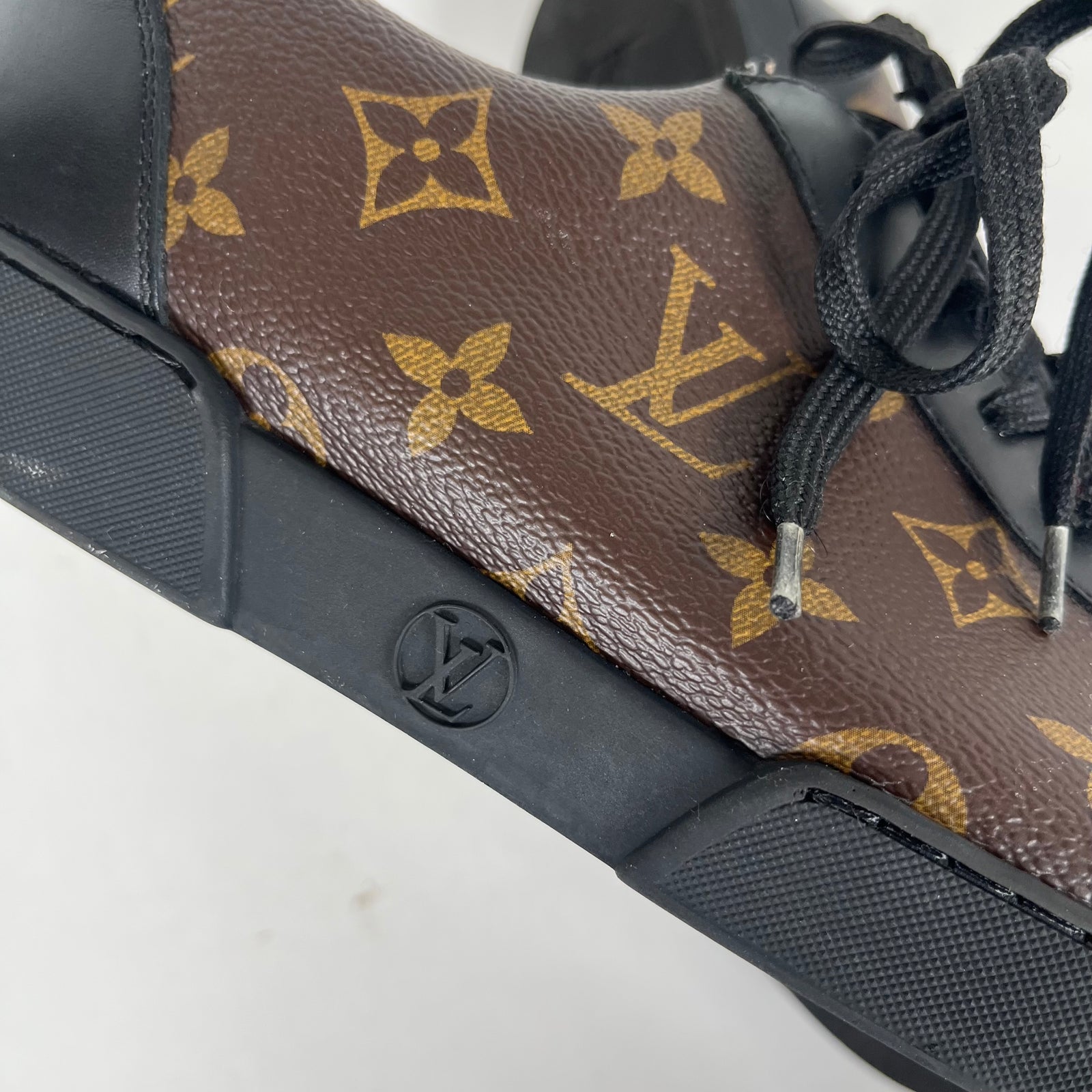Louis Vuitton Brown/Black Match Up Sneakers LV 9.5