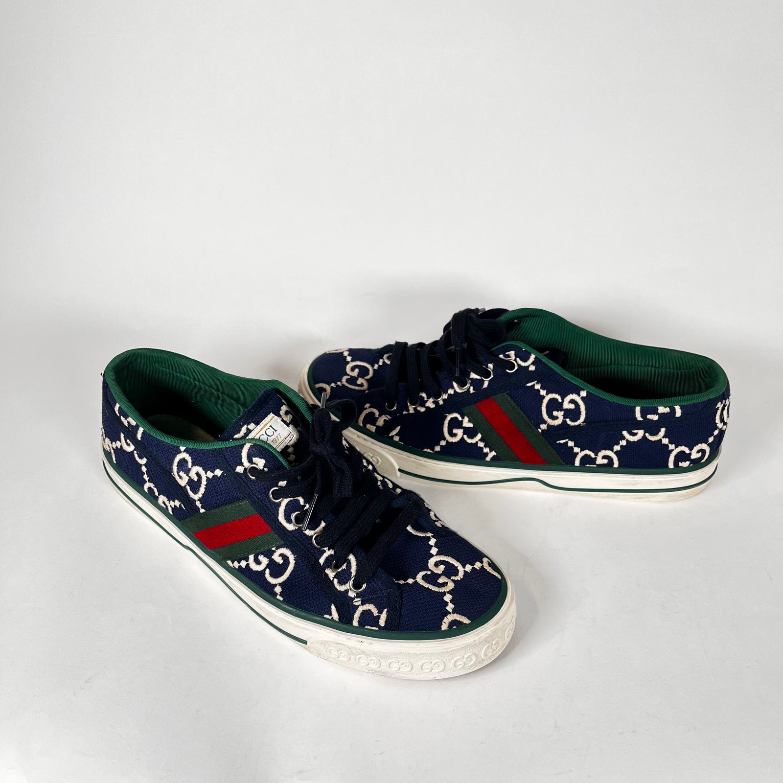 Gucci Blue GG 1977 Tennis Sneaker Size 9