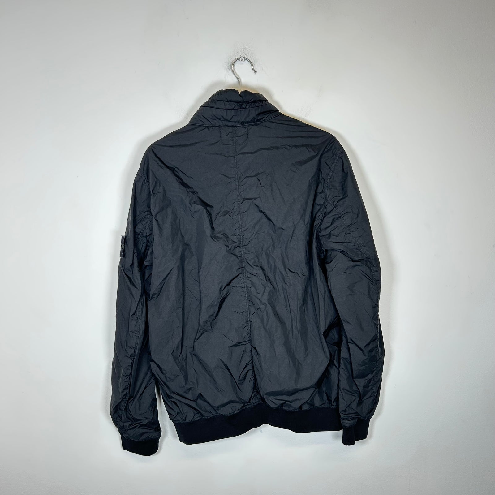 Stone Island Black Crinkle Reps Jacket Size L
