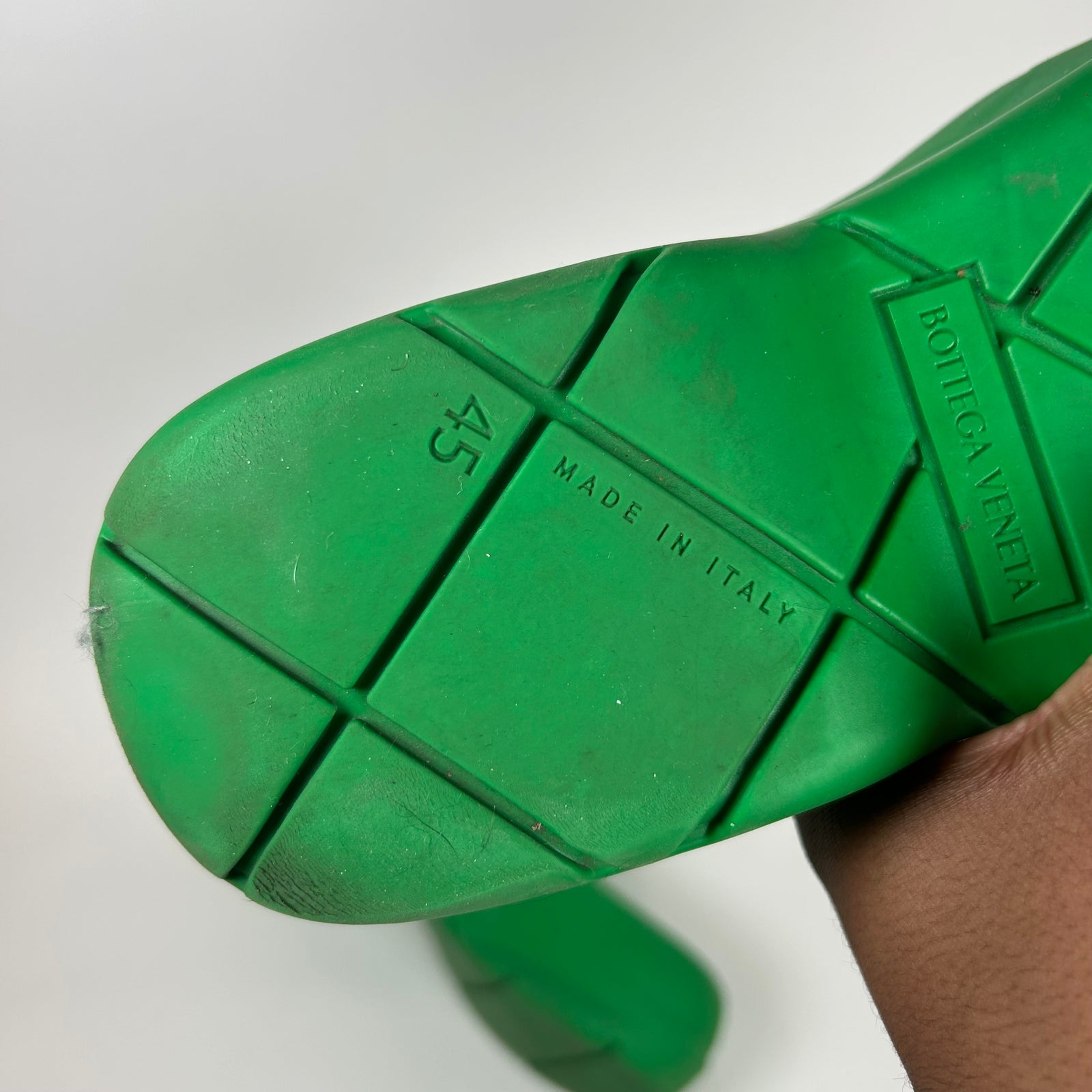 Bottega Veneta Green Puddle Boots Size 12