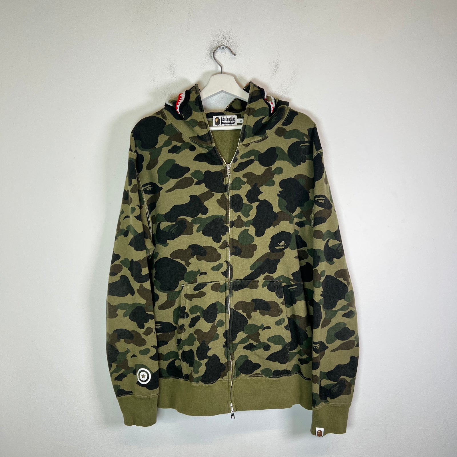 Bape 1st Camo Full-Zip Hoodie Size XL