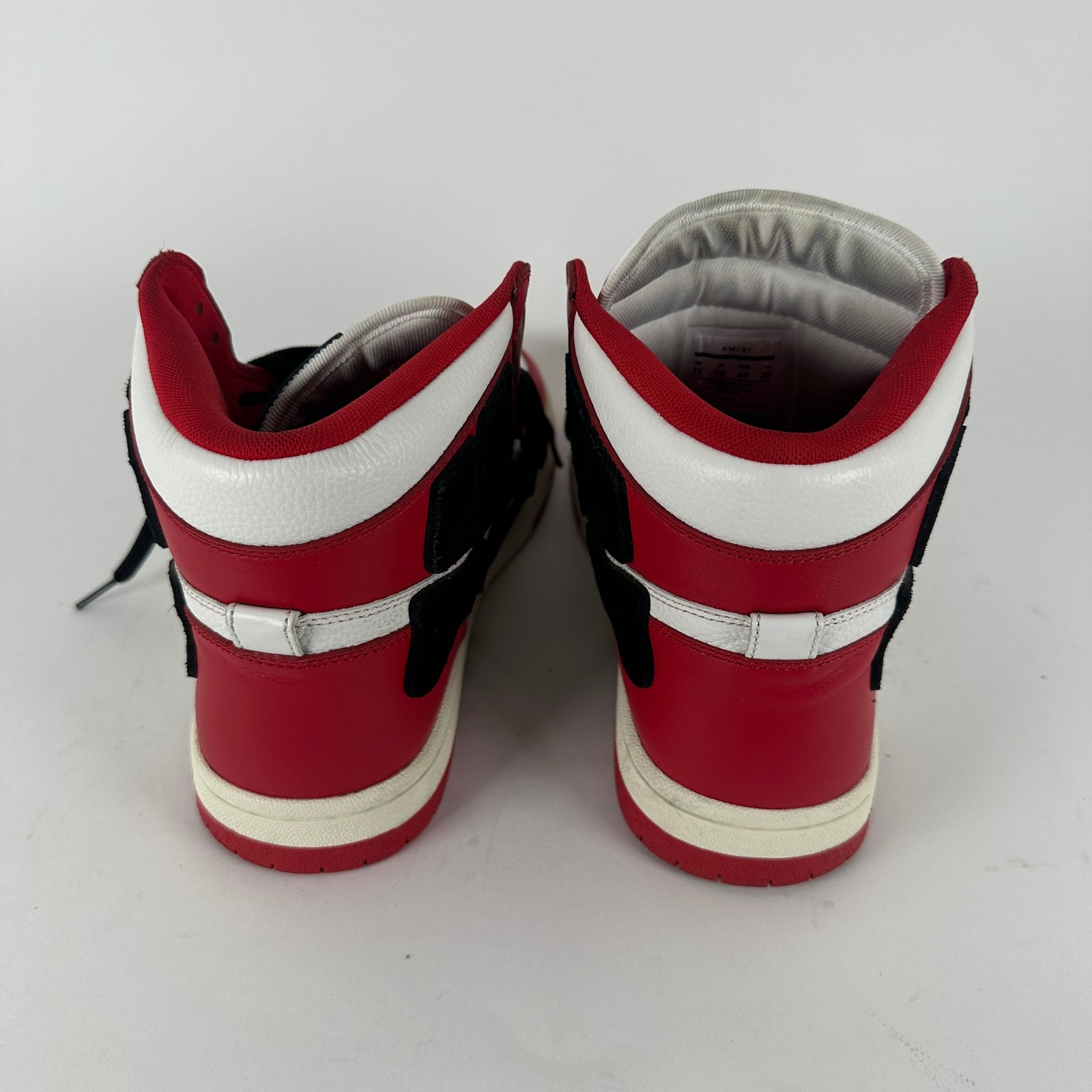 Amiri Bred Skeleton High-Tops Size 11