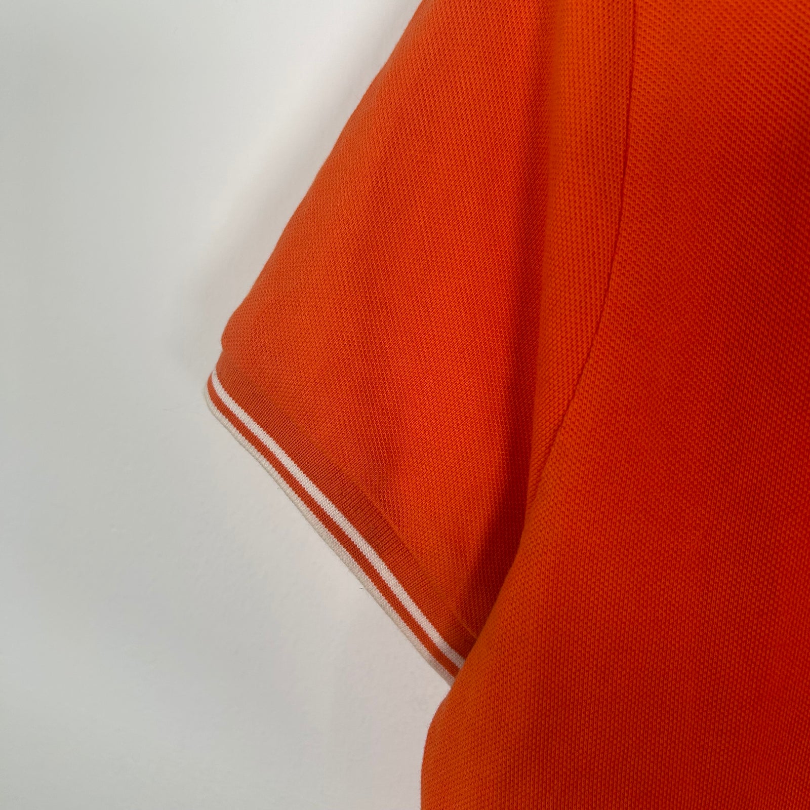 Moncler Orange Polo Shirt Size M