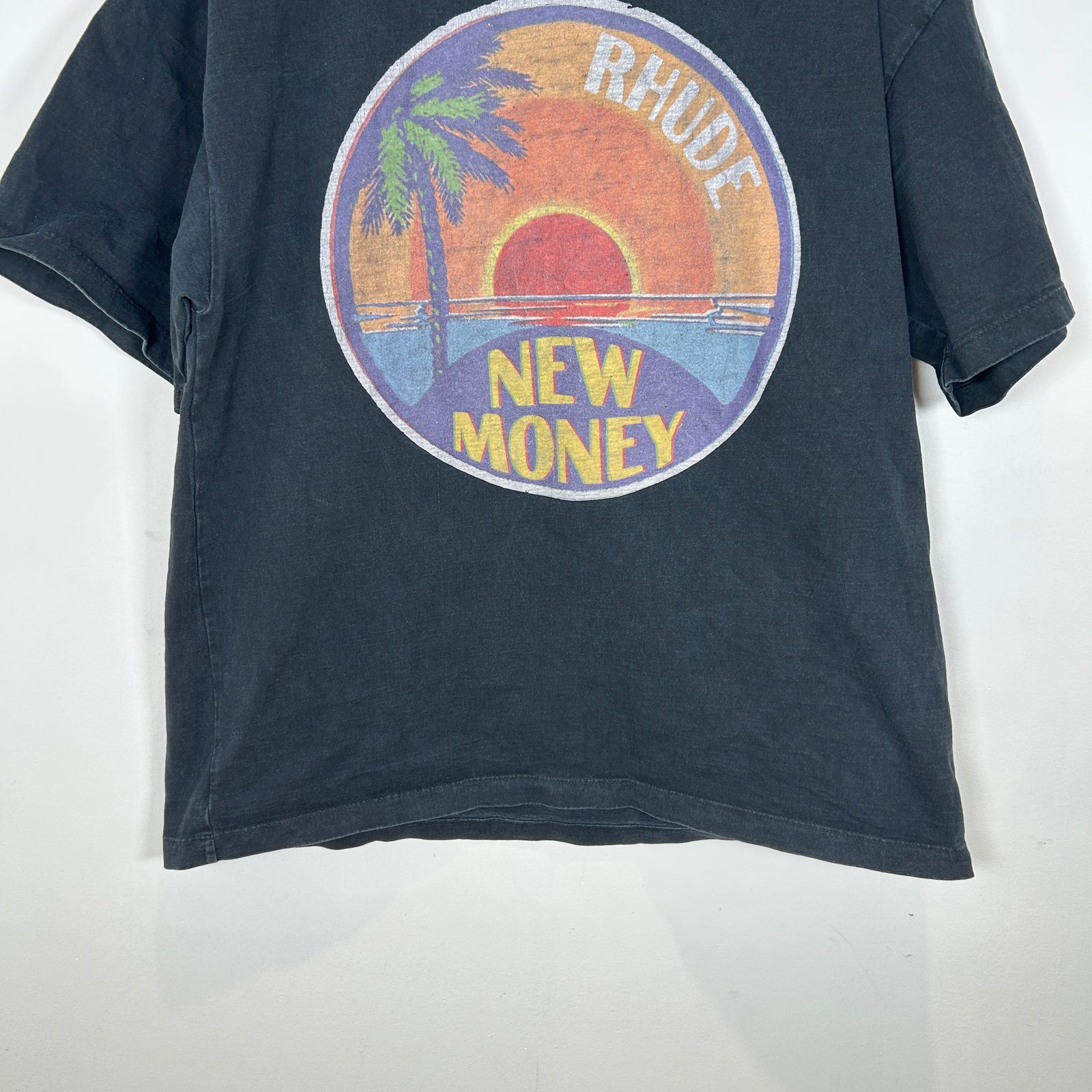 Rhude 'New Money' Graphic Black T-Shirt Size L
