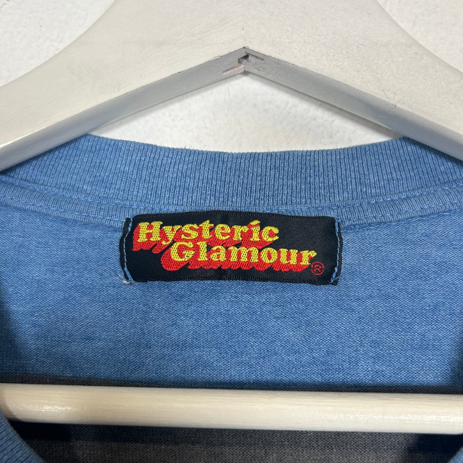 Hysteric Glamour Blue Striped Tee Size Free