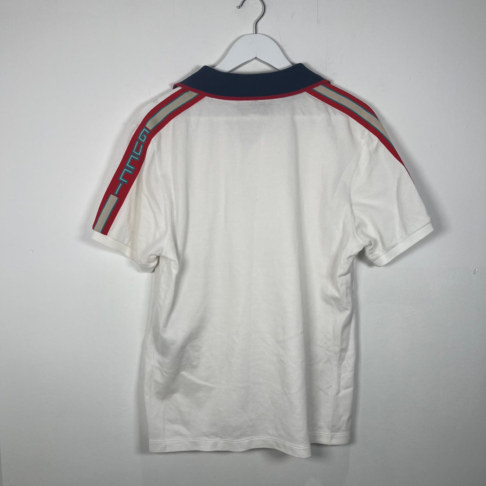 Gucci White Stripe Polo Shirt Size XXL