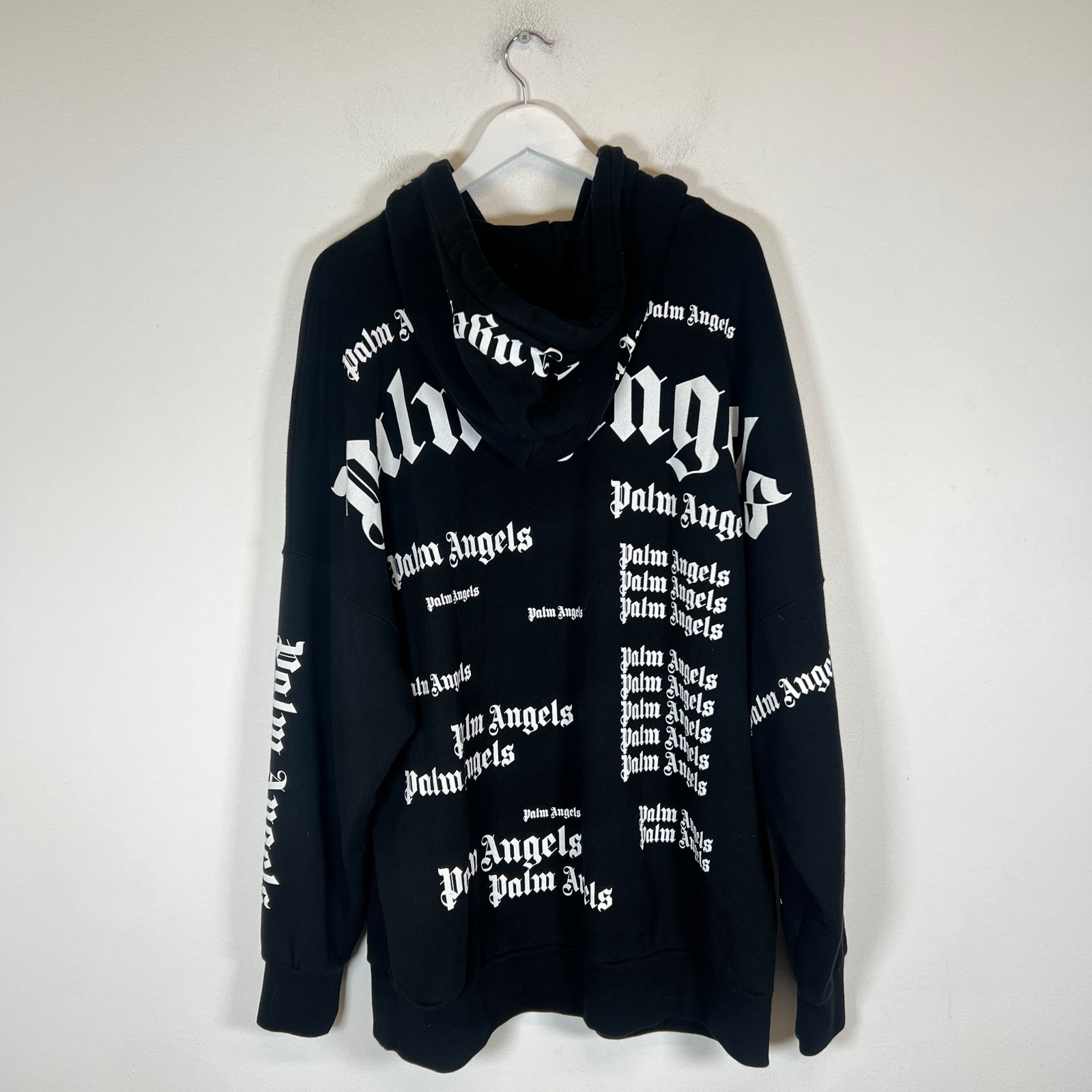 Palm Angels Black Ultra Logo Hoodie Size L