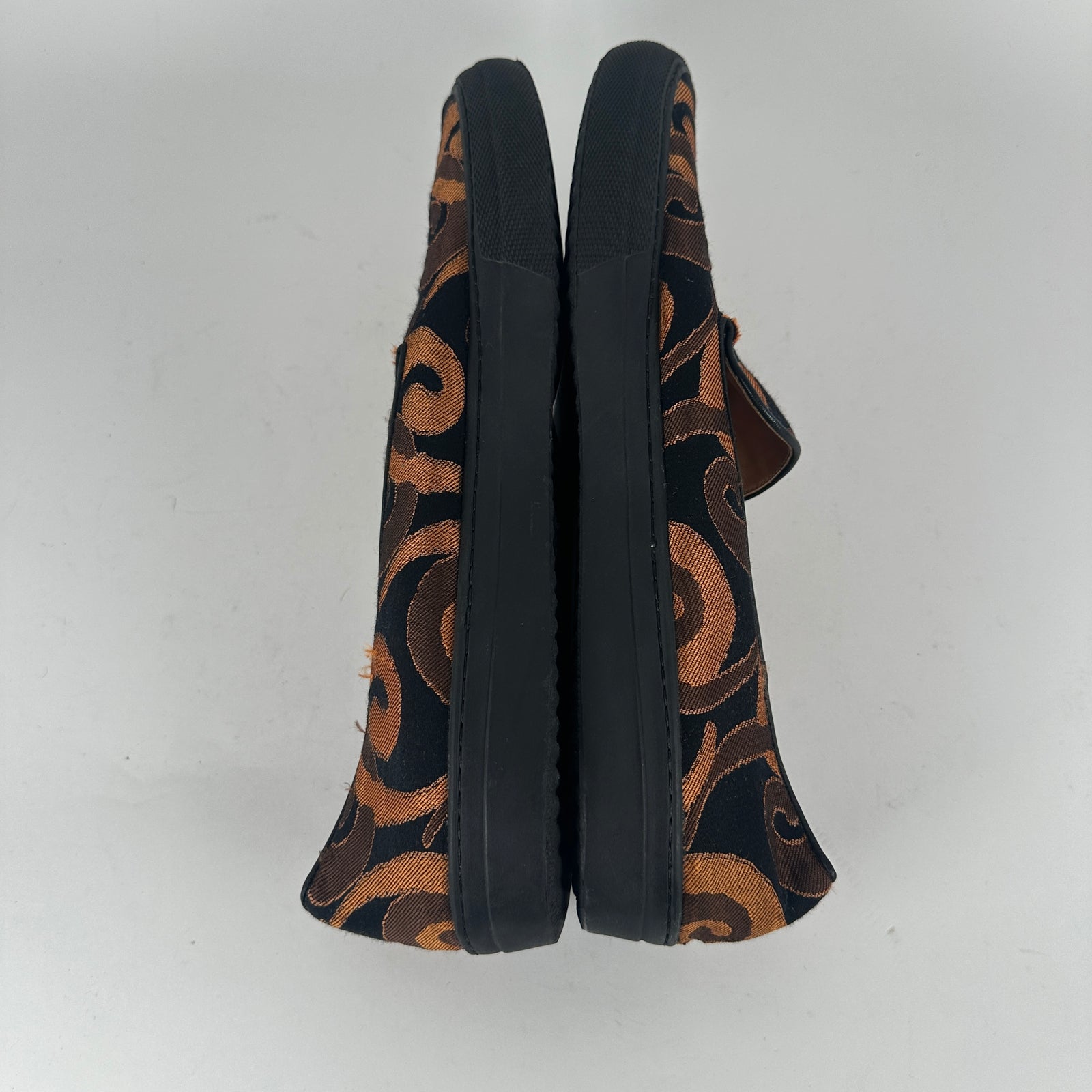 Dries Van Noten Gold Spiral Slip-On Sneaker Size 12