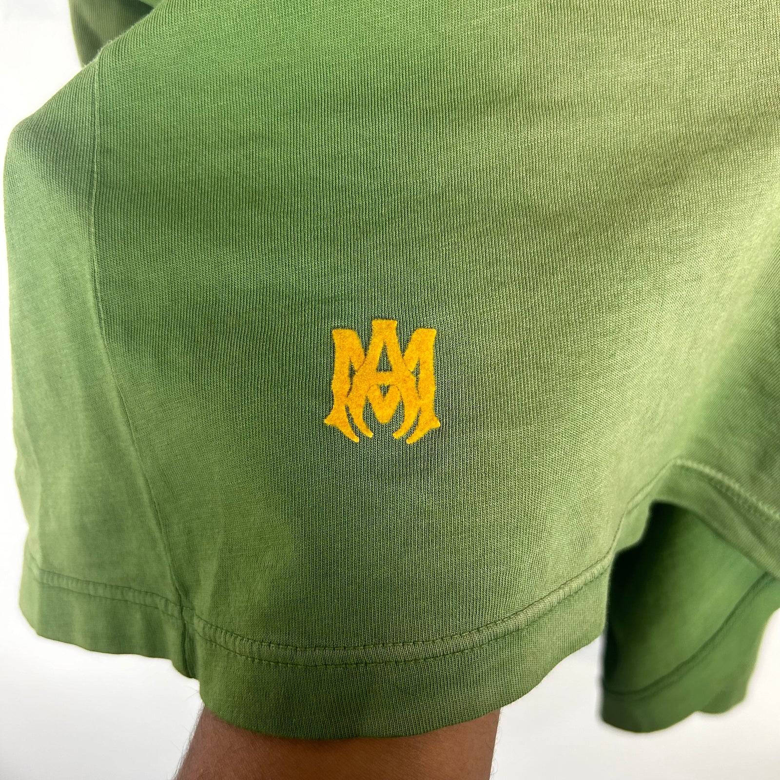 Amiri Green/Yellow Track T-shirt Size L