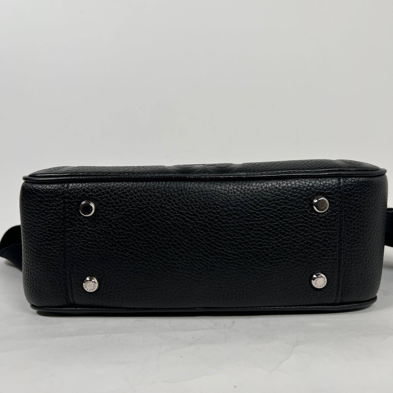 Gucci Black Jumbo GG Medium Messanger Bag