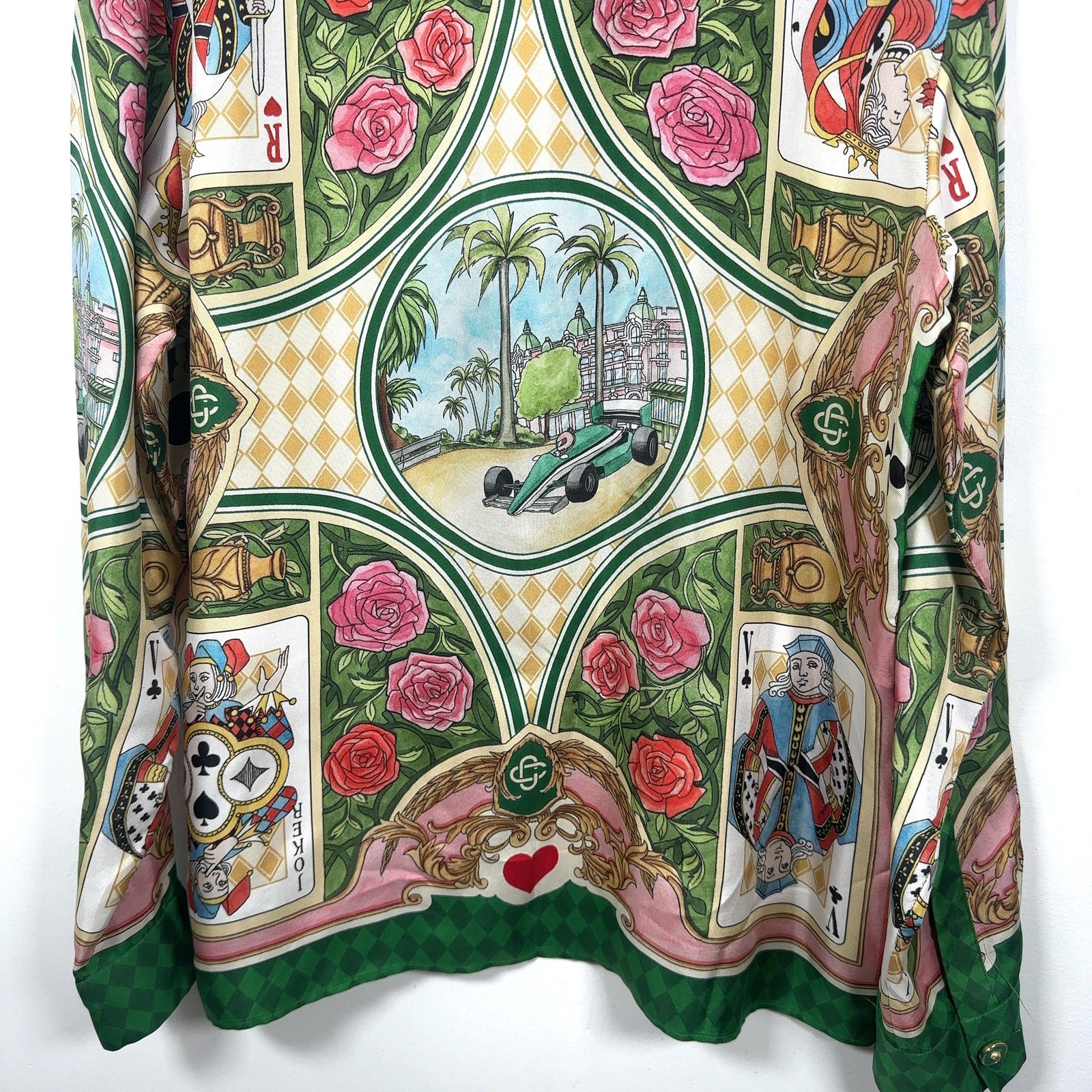 Casablanca 'Le Jardin Des Cartese' Silk Button-Up Shirt