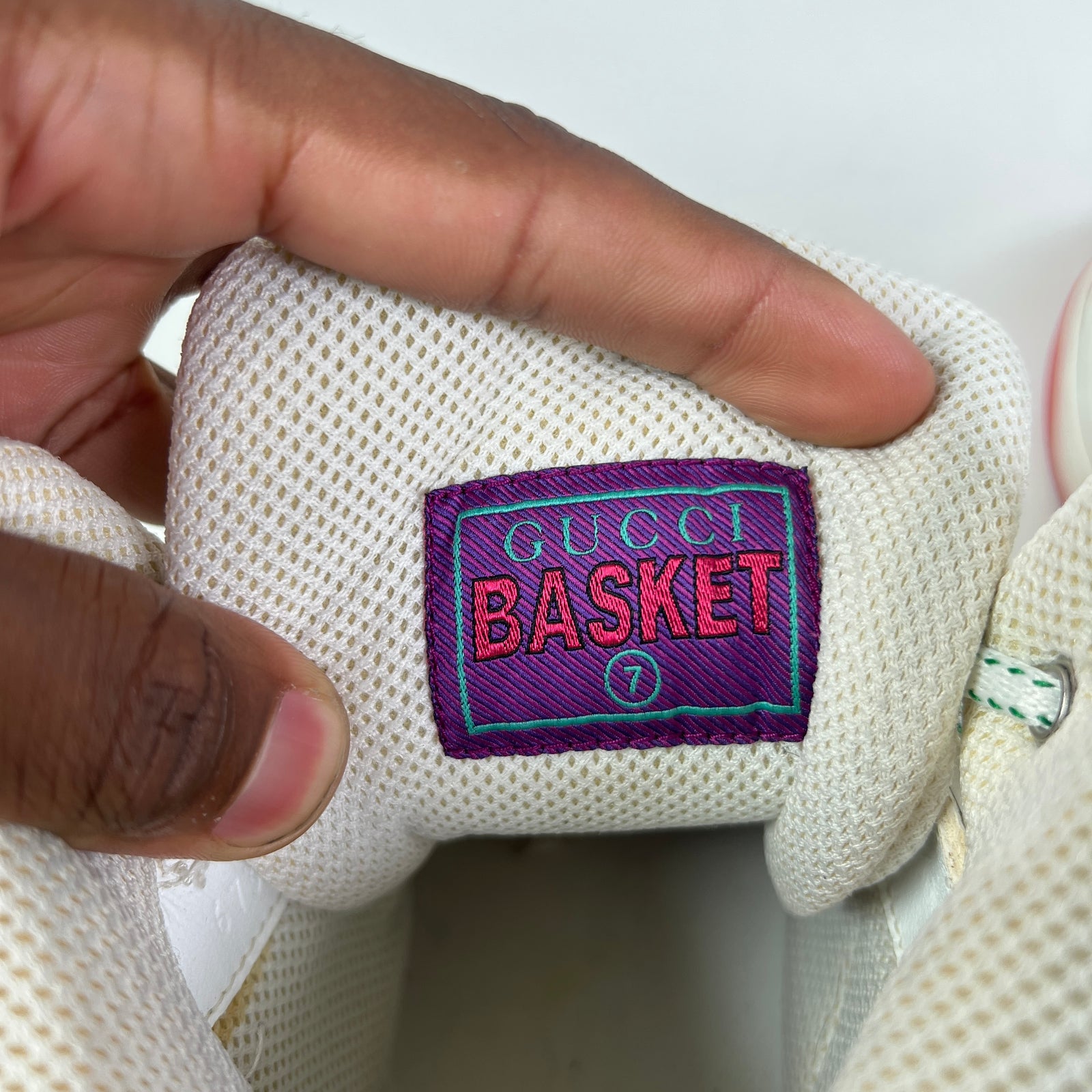 Gucci Monogram Basket High-Top Sneakers