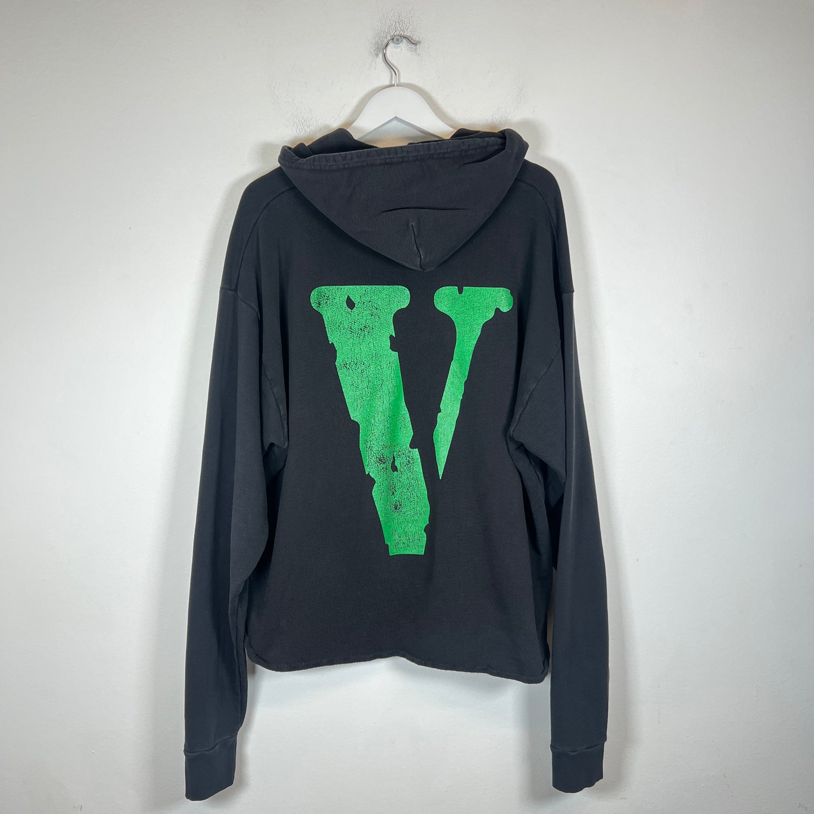 Vlone Black/Green Staple Logo Hoodie Size M