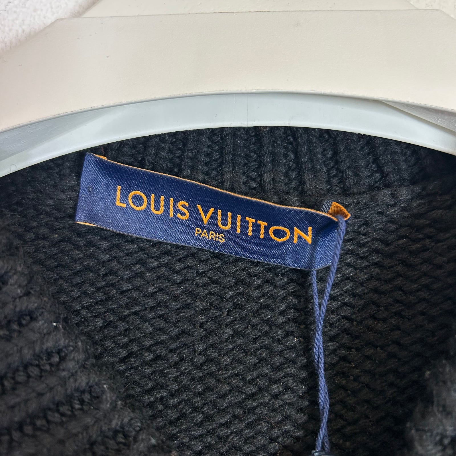 Louis Vuitton Chunky Intarsia Knit Football Tee Size M