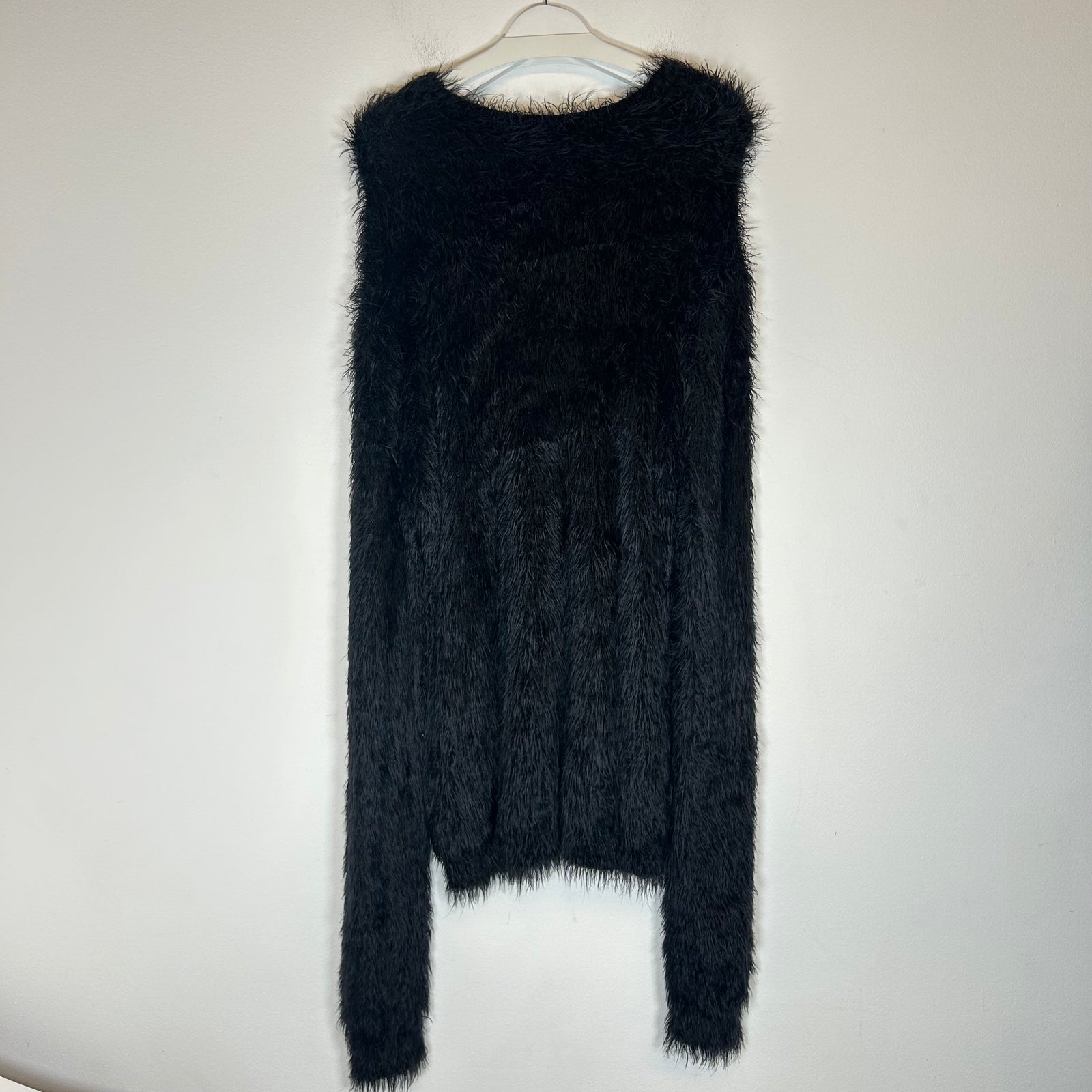 Alyx Black Fur Sweater Size XL