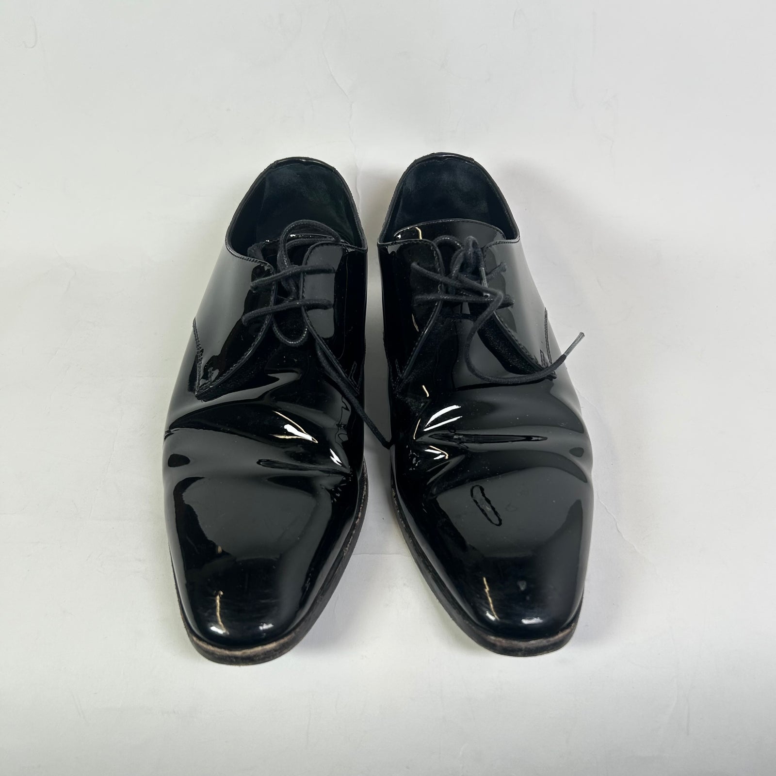 Saint Laurent Black Patent Leather Oxfords Size 40