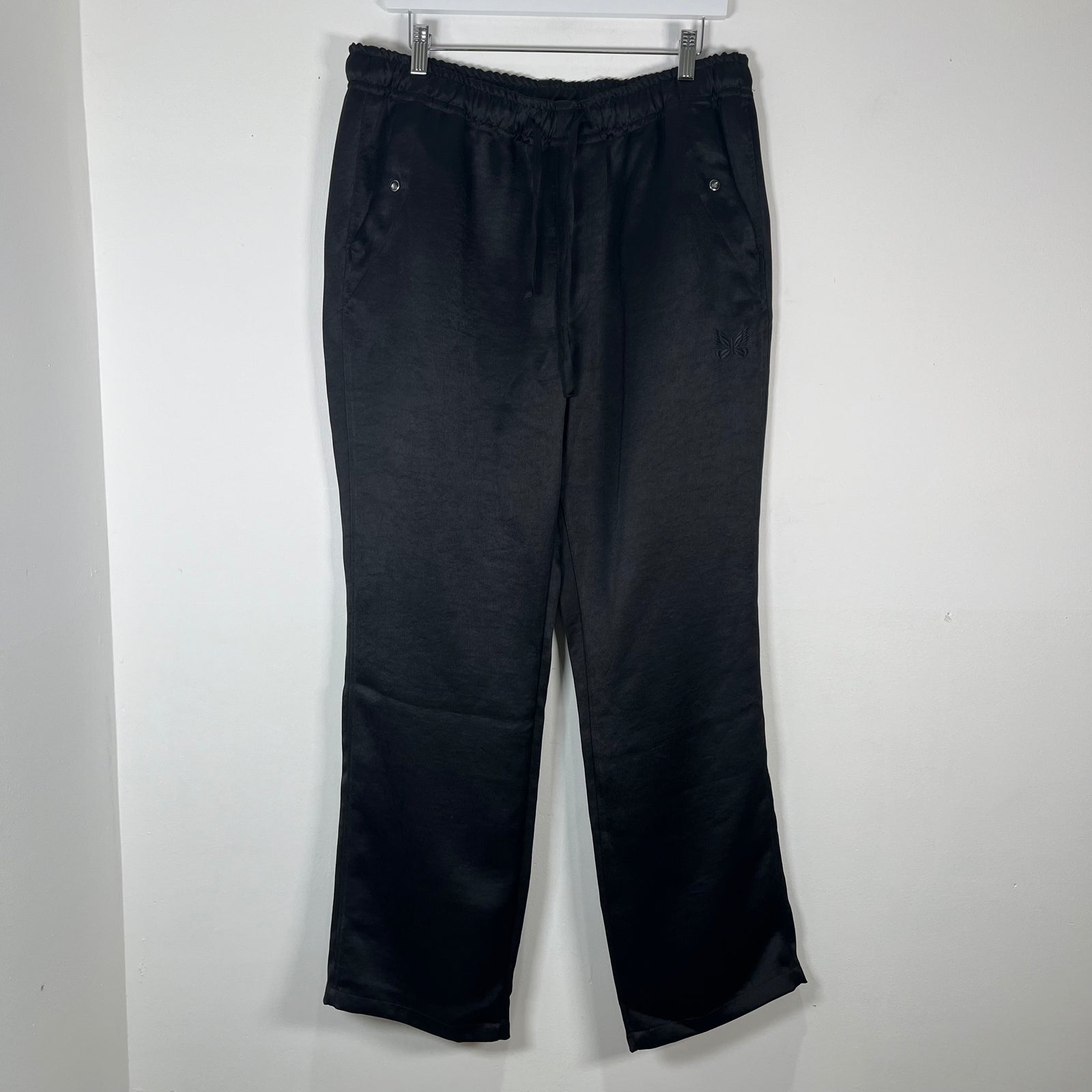 Needles Black Satin Pants Size L