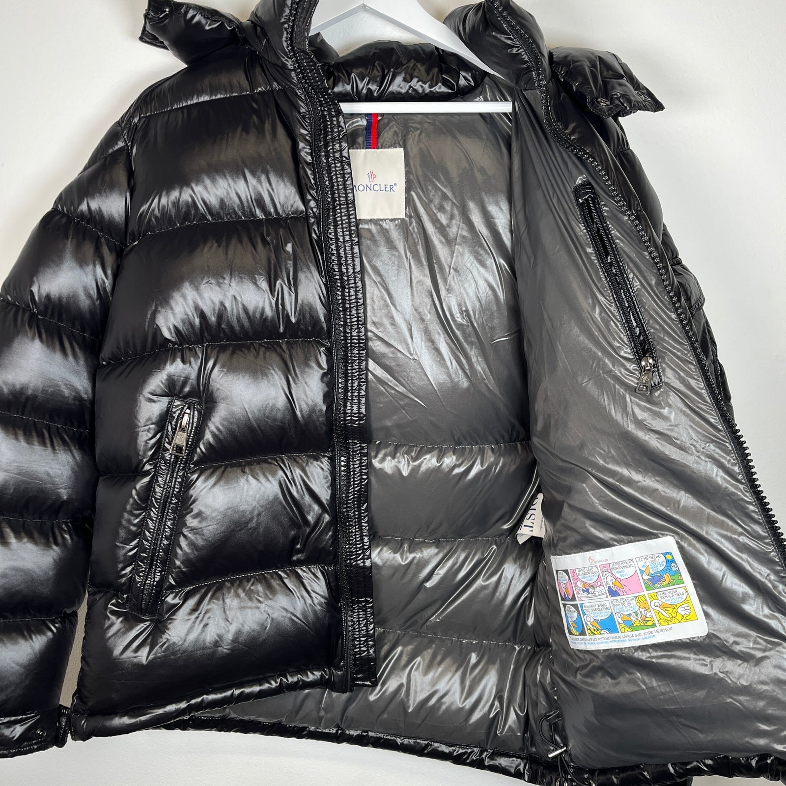 Moncler Black Maya Giubbotta Jacket Size 4
