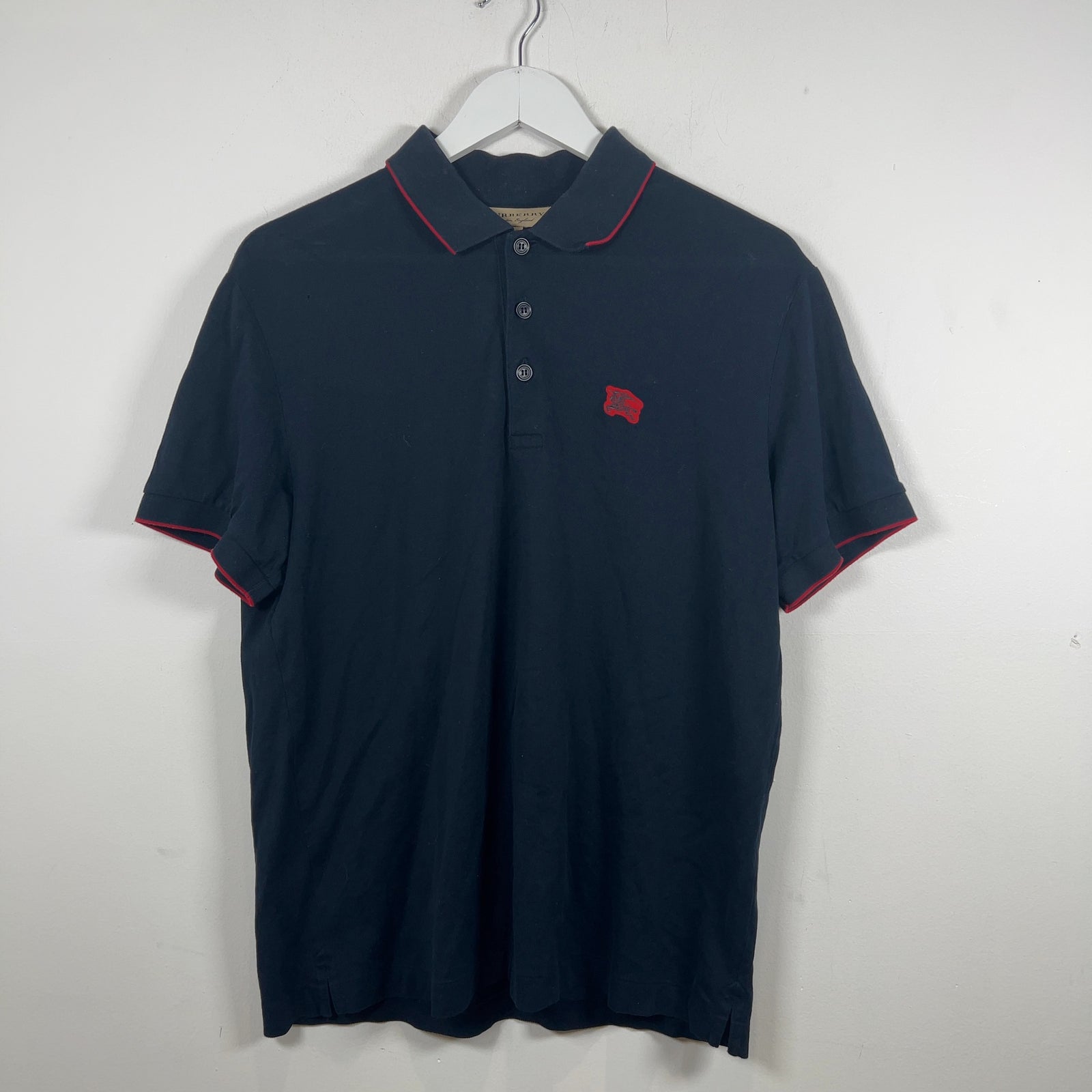 Burberry Striped Collared Polo Shirt