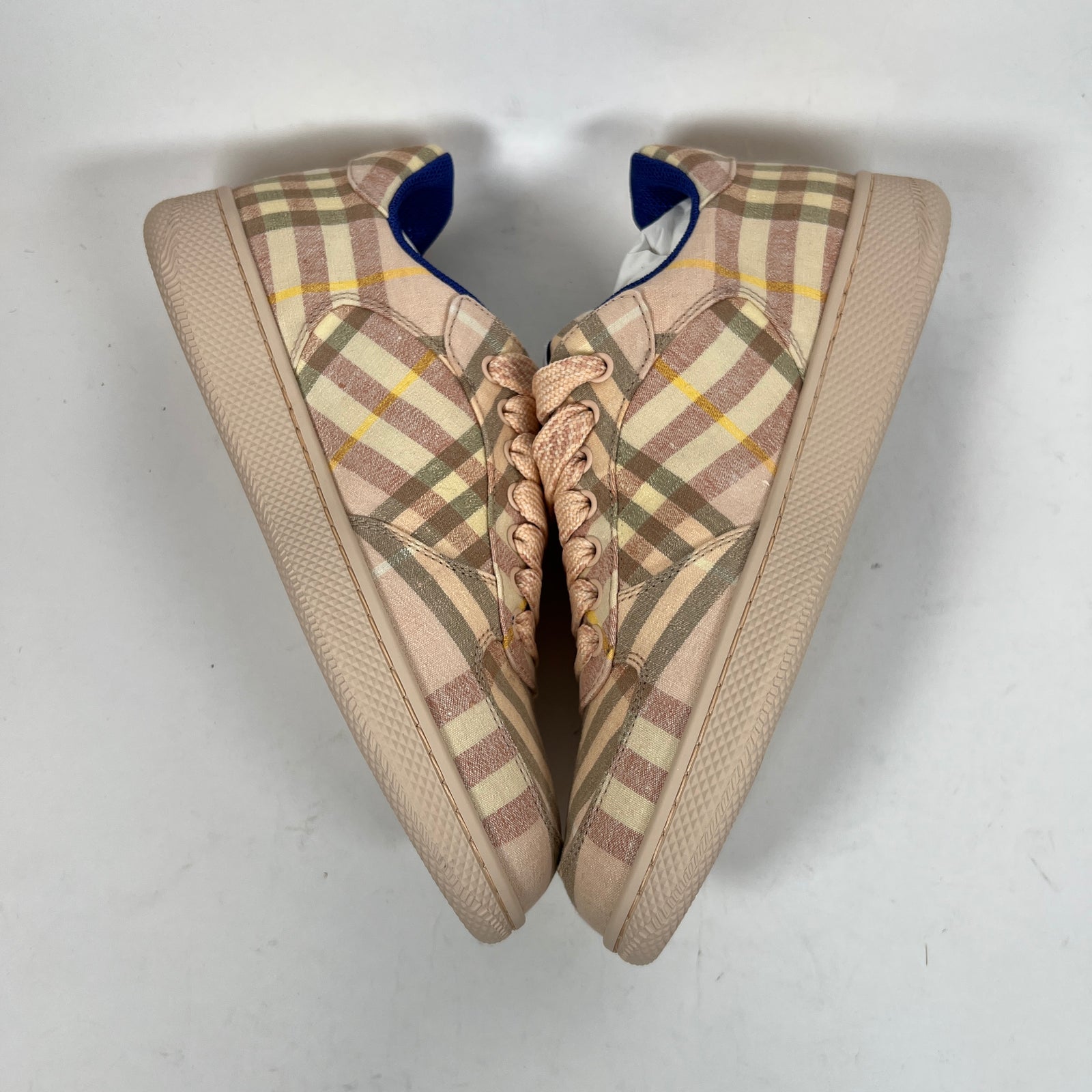 Burberry Pink Check Terrace Sneaker Size 38