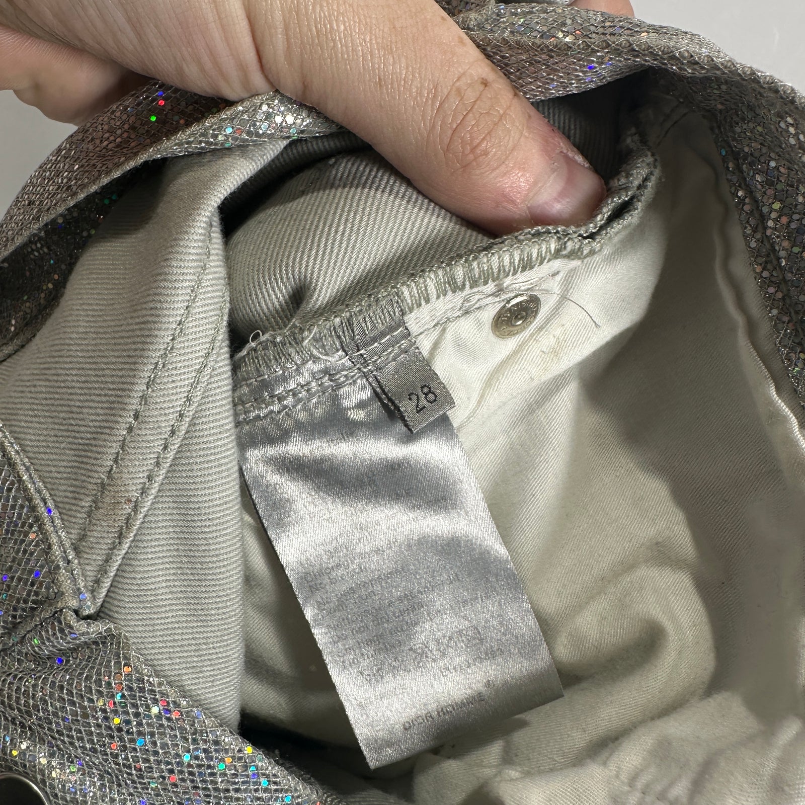 Dior SS06 Glitter Jeans Size 28