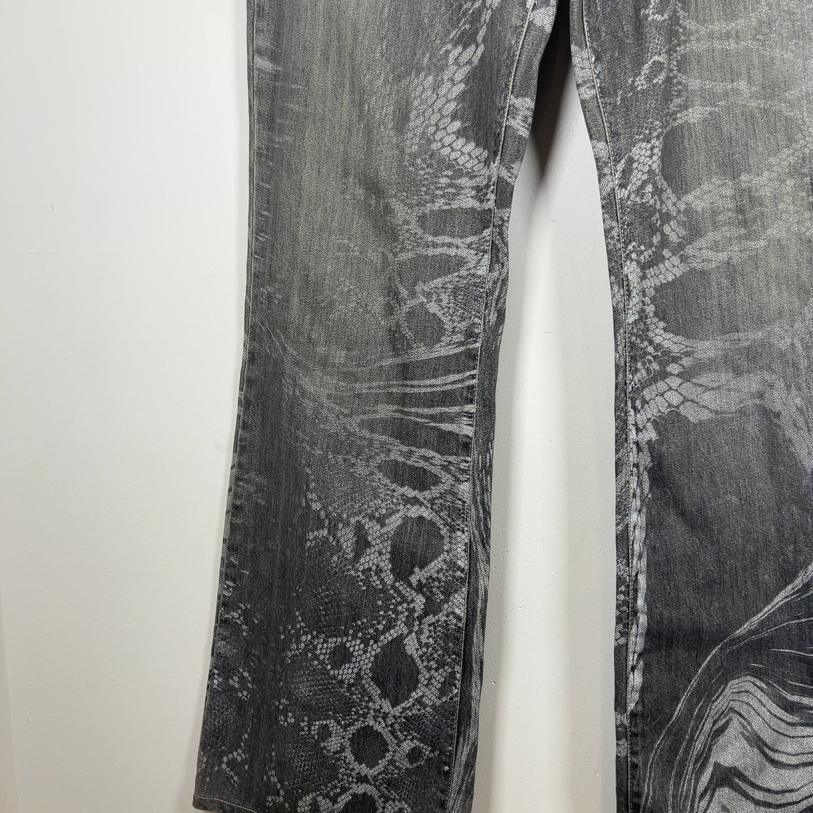 Robert Cavalli Just Cavalli Serpent Pattern Jeans