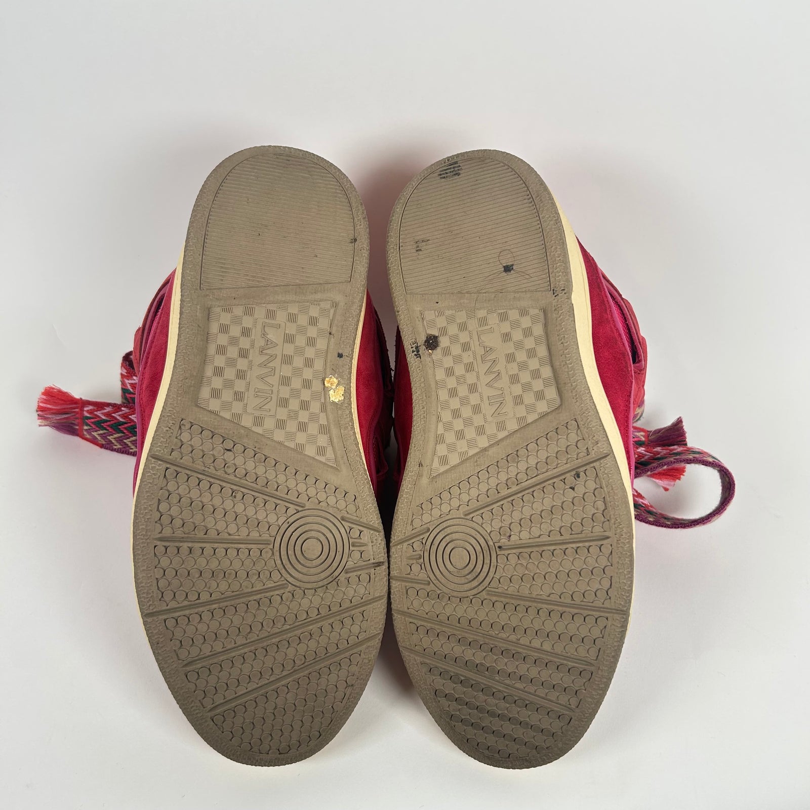 Lanvin Red Curb Sneaker Size 40