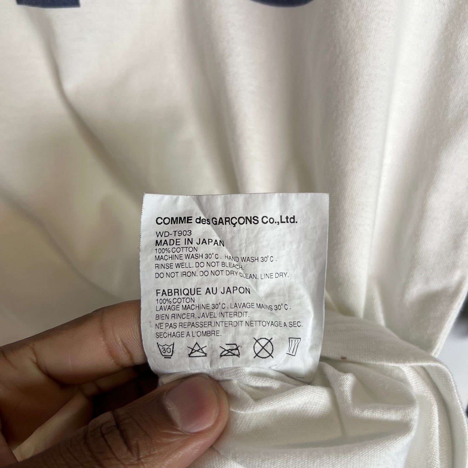 Comme Des Garcons x Junya Watanabe eYe Navy Raglan Longsleeve Size M